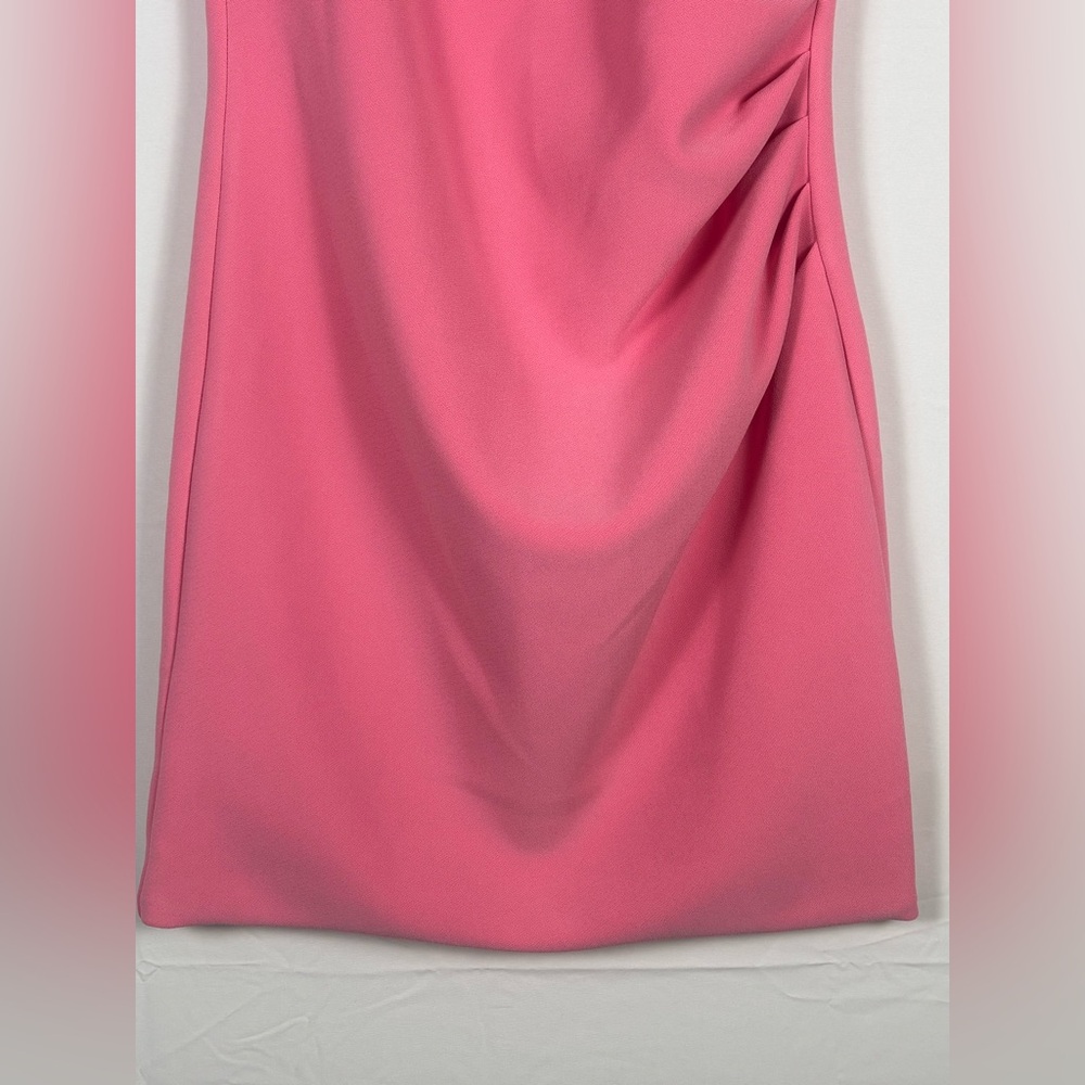 Open Edit Mini Dress Ruched Tank Pink Medium - Picture 4 of 9